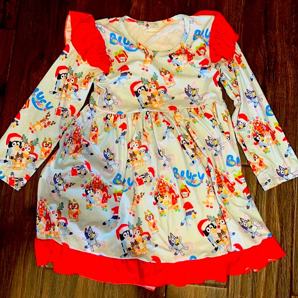 Blue Christmas dress